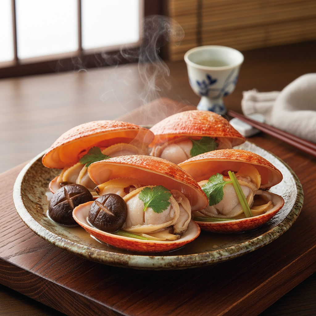 赤貝の殻蒸し Shimane